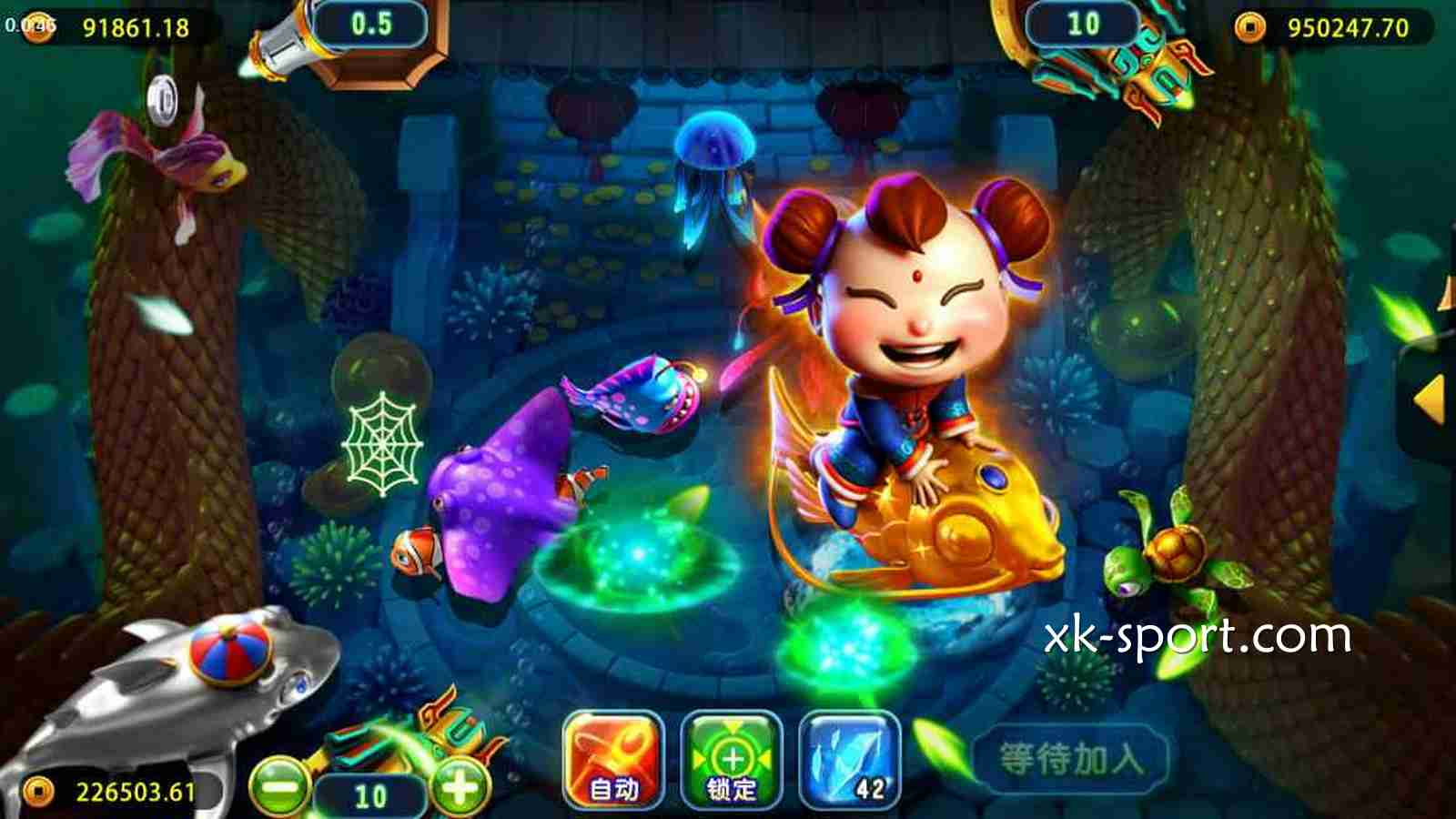乐竞捕鱼《福娃捕鱼》全屏扫荡的视觉盛宴