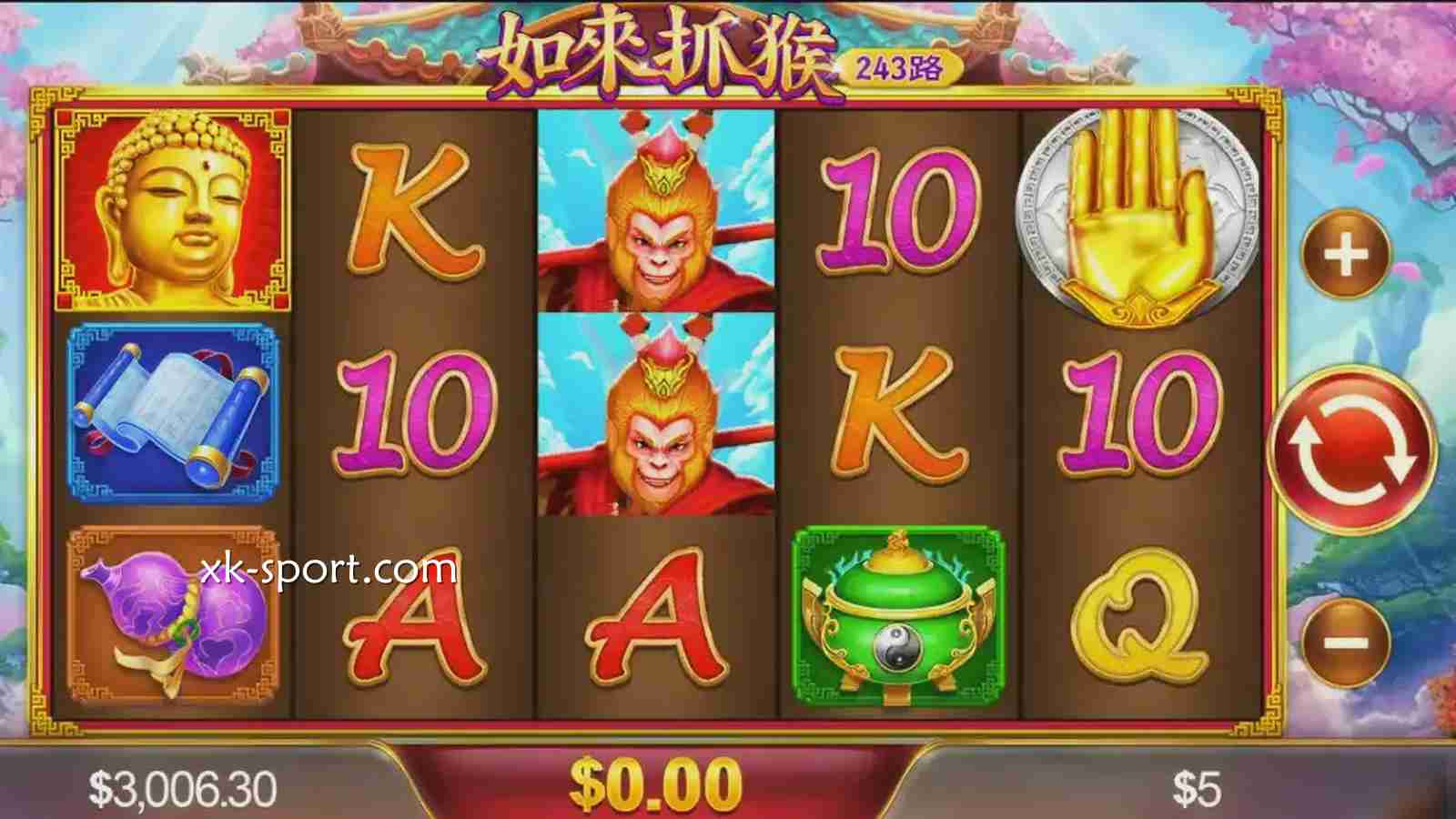 《如来抓猴》游戏投注界面｜乐竞体育