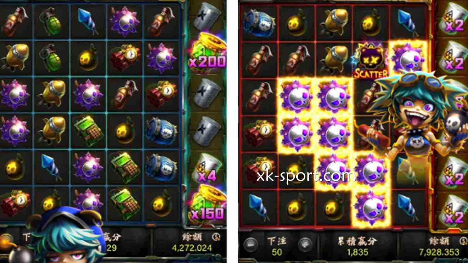 《爆爆怪妞》老虎机游戏投注界面｜乐竞体育